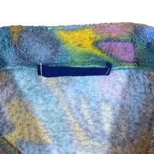 Load image into Gallery viewer, Vintage Crazy Abstract Patterned Zip Fleece Sweatshirt

