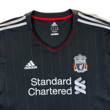 Load image into Gallery viewer, Adidas LIVERPOOL FC 2011/12 Standard Chartered Black Away Football Shirt
