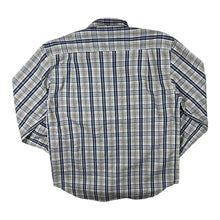 Load image into Gallery viewer, Dickies Beige Navy White Plaid Check Long Sleeve Cotton Shirt
