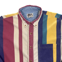 Load image into Gallery viewer, Vintage 90&#39;s Cotton Supply Co. Multi Striped Cotton Long Sleeve Button-Up Shirt
