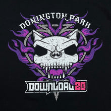Load image into Gallery viewer, DOWNLOAD 20 &quot;Donington Park&quot; Graphic Logo Spellout Heavy Metal Hard Rock Music Band Festival T-Shirt
