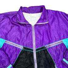 Load image into Gallery viewer, Vintage 90&#39;s Crazy Multi Colour Block Festival Shell Windbreaker Tracksuit Jacket
