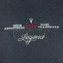 Load image into Gallery viewer, Vintage GIORGIO Local Boyz Embroidered Spellout Dark Grey Crewneck Sweatshirt
