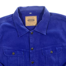 Load image into Gallery viewer, Vintage Iron Hammer Work Wear Blue Cotton Button Trucker Jacket
