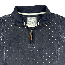 Load image into Gallery viewer, FAT FACE Classic Polka Dot Patterned 1/4 Zip Pullover Sweatshirt
