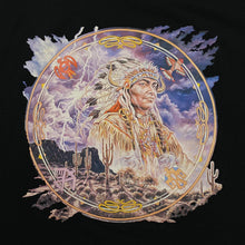 Load image into Gallery viewer, Bruce Lakofka (1995) Native American Chieftain Nature Wildlife Graphic Black T-Shirt
