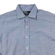 Load image into Gallery viewer, POLO RALPH LAUREN &quot;Philip 100% Two Ply Cotton&quot; Blue Check Long Sleeve Cotton Shirt
