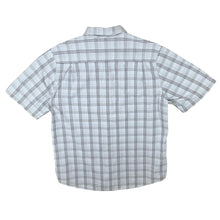 Load image into Gallery viewer, Early 00&#39;s Timberland White Blue Check Short Sleeve Cotton Shirt
