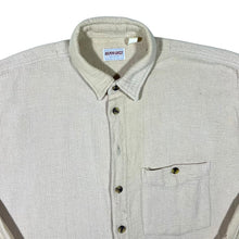 Load image into Gallery viewer, Vintage Berto Lucci Classic Cream Long Sleeve Cotton Flannel Shirt
