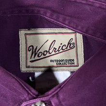 Load image into Gallery viewer, Vintage Woolrich Burgundy Maroon Hunting Shooting Outdoor Long Sleeve Cotton Shirt
