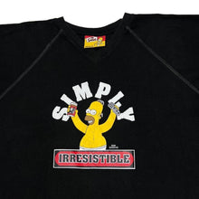 Load image into Gallery viewer, Vintage The Simpsons (2004) “Simply Irresistible” Homer Simpson TV Show Graphic V-Neck T-Shirt
