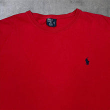 Load image into Gallery viewer, Early 00’s Polo Ralph Lauren Embroidered Mini Pony Logo Cotton Red T-Shirt
