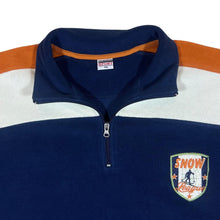 Load image into Gallery viewer, Vintage Quaterdeck Sport "Snow League" Colour Block 1/4 Zip Fleece Sweatshirt
