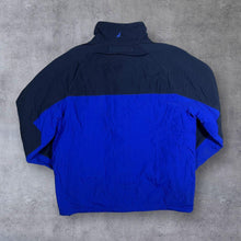 Load image into Gallery viewer, Nautica Reversible Fleece Winndbreaker Navy Blue Zip Jacket
