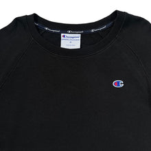 Load image into Gallery viewer, Champion Classic Embroidered Mini Logo Black Crewneck Sweatshirt
