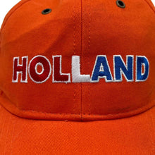 Load image into Gallery viewer, Early 00’s HOLLAND Netherlands Embroidered Souvenir Spellout Baseball Cap
