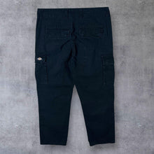 Load image into Gallery viewer, Dickies Skater Workwear Straight Leg Classic Black Cargo Trousers
