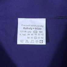 Load image into Gallery viewer, Early 00's Czech French Chore Worker Style Navy Blue Button Cotton Jacket
