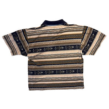 Load image into Gallery viewer, Vintage Paco Calvari Crazy Abstract Patterned Cotton Short Sleeve Polo Shirt
