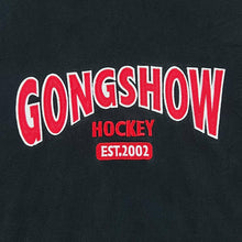 Load image into Gallery viewer, Early 00&#39;s GONGSHOW HOCKEY Embroidered Spellout Black Pullover Hoodie
