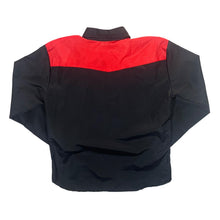 Load image into Gallery viewer, Cowboy Western Tasselled Black Red Colour Block Long Sleeve Shirt
