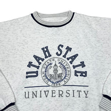 Load image into Gallery viewer, Vintage 90&#39;s Gear For Sports UTAH STATE UNIVERSITY College Souvenir Spellout Graphic Crewneck Sweatshirt
