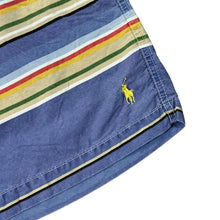 Load image into Gallery viewer, Early 00&#39;s POLO RALPH LAUREN Multi Striped Mini Logo Cotton Board Deck Shorts
