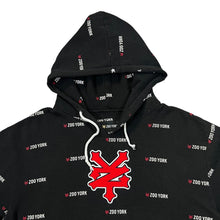 Load image into Gallery viewer, ZOO YORK Embroidered Chenille Logo All-Over Print Skater Pullover Hoodie
