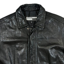 Load image into Gallery viewer, Vintage EVOLUTION Robert Comstock Genuine Real Black Leather Jacket
