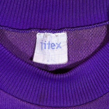Load image into Gallery viewer, Vintage 90&#39;s Jitex &quot;Active Wear&quot; Graphic Spellout Purple Crewneck Sweatshirt
