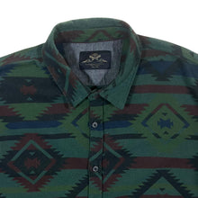 Load image into Gallery viewer, MBX Los Angeles Aztec Crazy Patterned Long Sleeve Cotton Blend Shirt
