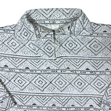 Load image into Gallery viewer, Vintage 90&#39;s Crazy Abstract Patterned Cotton 1/4 Zip Pullover Sweatshirt Top

