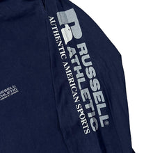 Load image into Gallery viewer, Vintage RUSSELL ATHLETIC Classic Logo Spellout Graphic Long Sleeve Cotton T-Shirt
