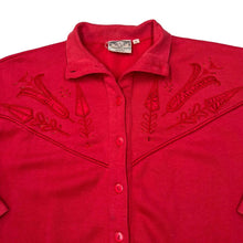 Load image into Gallery viewer, Vintage 90’s ATLANTIC CROSSING Embroidered Floral Button Down Sweatshirt
