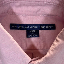 Load image into Gallery viewer, Vintage RALPH LAUREN SPORT Embroidered Mini Logo Pink Long Sleeve Button-Up Shirt

