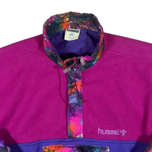 Load image into Gallery viewer, Vintage 90&#39;s HUMMEL Abstract Crazy Pattern Colour Block 1/2 Zip Fleece Pullover Ski Jacket
