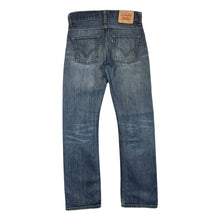 Load image into Gallery viewer, LEVI&#39;S 506 STANDARD Blue Denim Relaxed Straight Leg Jeans
