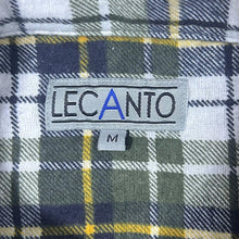 Load image into Gallery viewer, Vintage Lecanto Black Khaki Yellow Plaid Check Long Sleeve Button-Up Flannel Shirt
