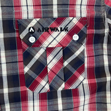 Load image into Gallery viewer, Early 00&#39;s AIRWALK Skater Mini Logo Plaid Check Short Sleeve Cotton Shirt
