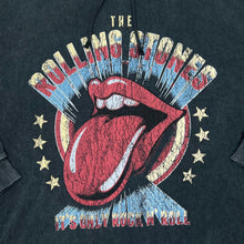 Load image into Gallery viewer, Bravado THE ROLLING STONES &quot;It&#39;s Only Rock N Roll&quot; Graphic Spellout Rock Band Pullover Hoodie
