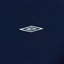 Load image into Gallery viewer, Umbro Classic Embroidered Mini Logo Navy Blue V-Neck T-Shirt
