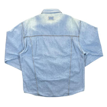 Load image into Gallery viewer, Vintage Arizona Cowboy Western Blue Denim Popper Long Sleeve Shirt
