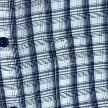 Load image into Gallery viewer, Early 00&#39;s WRANGLER Classic White Grey Plaid Check Cotton Short Sleeve Shirt
