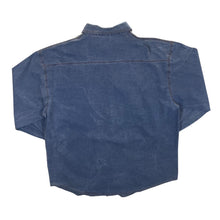 Load image into Gallery viewer, Vintage Forbidden Co. Cowboy Western Aztec Patterned Blue Long Sleeve Shirt
