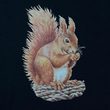 Load image into Gallery viewer, Vintage Target Transfers (1997) Squirrel Animal Nature Wildlife Graphic Black T-Shirt
