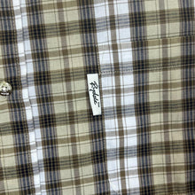 Load image into Gallery viewer, Rydale &quot;New Harvester&quot; Brown Beige White Country Check Short Sleeve Cotton Blend Shirt
