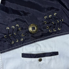 Load image into Gallery viewer, Vintage John Baner Cowboy Western Lace Panel White Cotton Long Sleeve Popper Shirt
