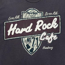 Load image into Gallery viewer, HARD ROCK CAFE &quot;Hamburg&quot; Embroidered Spellout Souvenir Graphic T-Shirt
