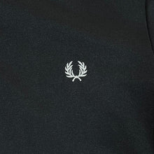 Load image into Gallery viewer, FRED PERRY Classic Basic Embroidered Mini Laurel Logo Black Zip Tracksuit Jacket
