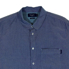 Load image into Gallery viewer, Paul Smith Jeans &quot;Classic Fit&quot; Micro Check Round Collar Long Sleeve Cotton Shirt
